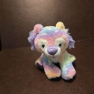 Fiesta Rainbow Sherbet Sitting Tiger Plush 11" Super Soft Sparkle Stuffed Animal
